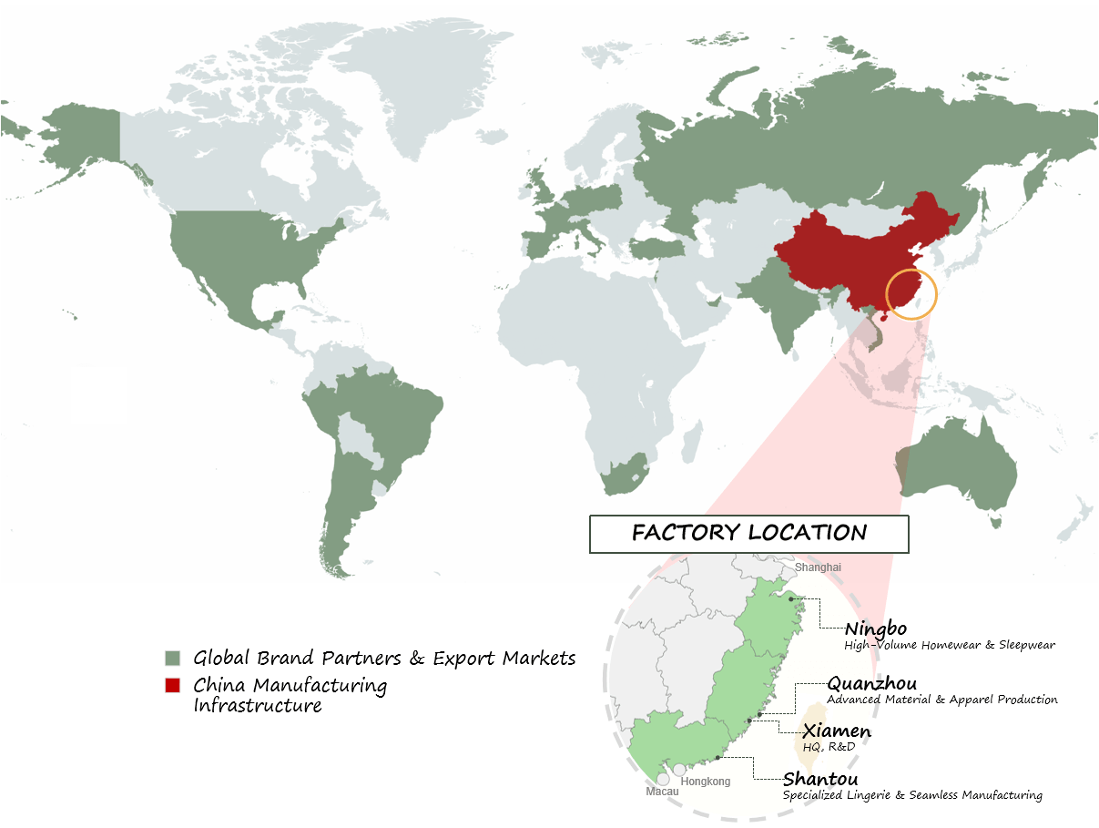 ACTEX global reach map